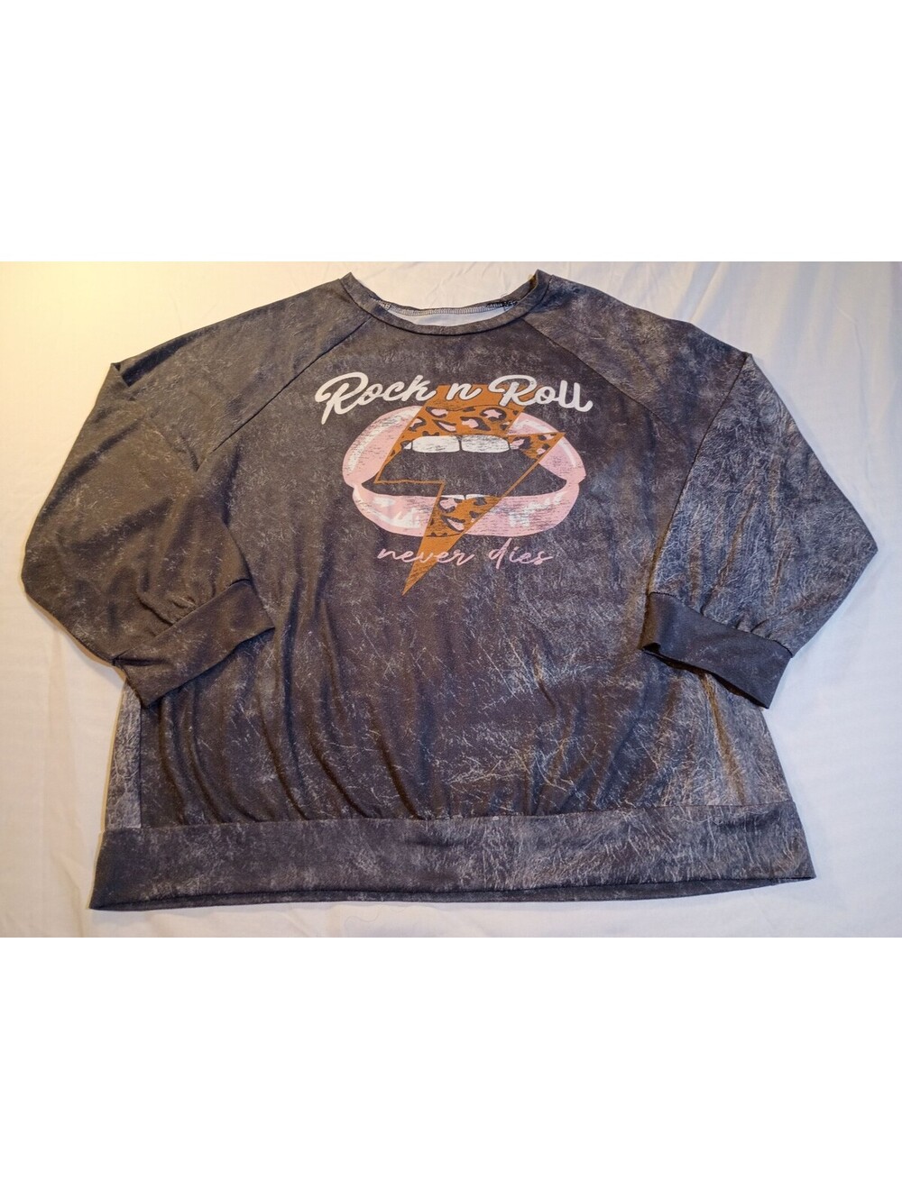 Rock n Roll Graphic Sweatshirt Pullover